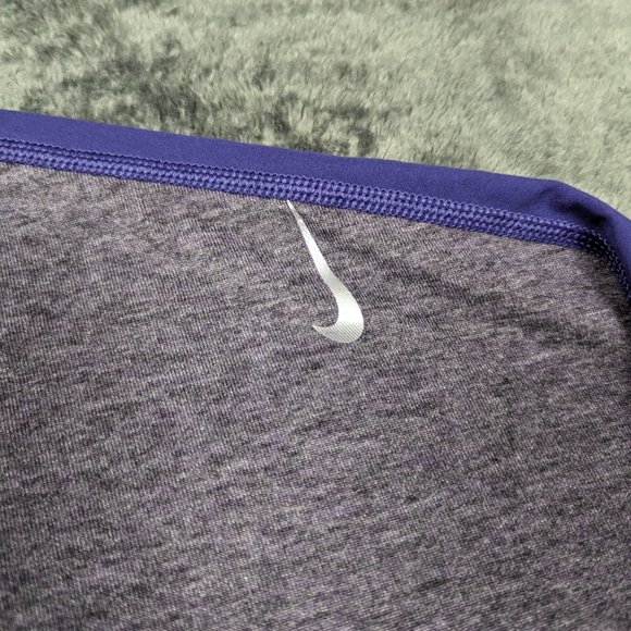 Nike Shirt Womens Medium Purple Long Sleeve DriFit Oversize Athletic Outdoor Tee - Picture 8 of 16